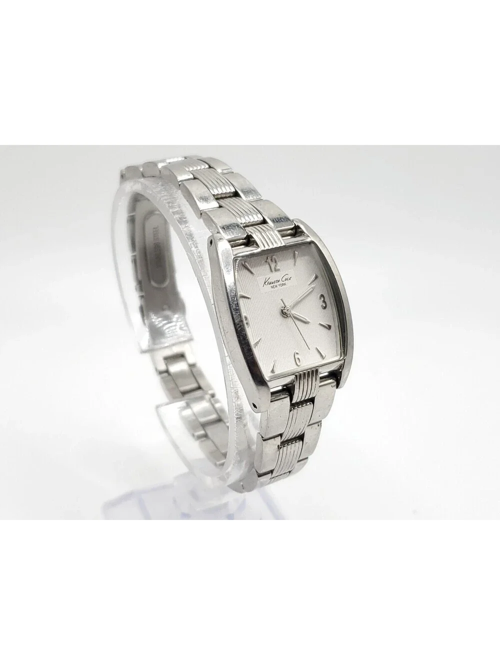 Kenneth Cole Quartz Womens Watch New Battery Silver Tone 22mm